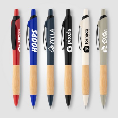 Crest Recycled Plastic Curvy Pen - Silkscreen