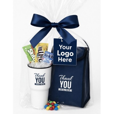 Thank You Snack & Tumbler Gift Set with Lunch Bag