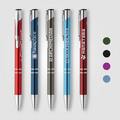Tres-Chic Recycled Aluminum Metallic Chrome Trim Pen - Laser