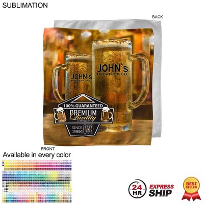 24 Hr Express Ship - Microfiber Dri-Lite Terry Skate, Cooling, Rally Towel, Sublimated (10"x10")