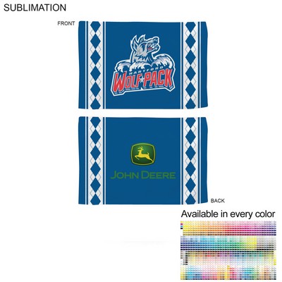 Colored Sublimated Rally, Skate Towels w/Jersey stripes, Sublimated Edge to Edge 2 sides (12"x18")