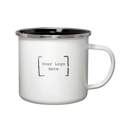 Campfire 16 oz Mug / Promotional Enamel Coffee Cup