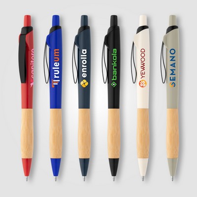 Crest Recycled Plastic Curvy Pen - Full-Color Inkjet