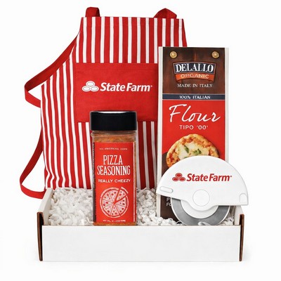 Pizza Night Gift Box with Custom Apron & Pizza Cutter