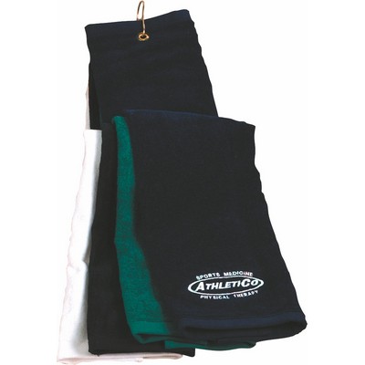 Turkish Trifold Golf Towel 16" x 25"