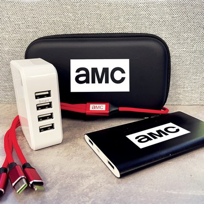 Travelers Kit Power Bank, AC adapter, Cable