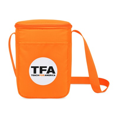 Arlo Recycled rPET 6 Can Lunch Cooler - Orange