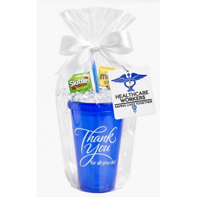 Appreciation Tumbler Gift with Mini Candy Trio