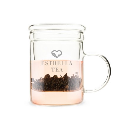 Pinky Up® Blake Glass Tea Infuser Mug