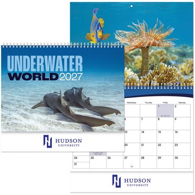 Underwater World Spiral Wall Calendar