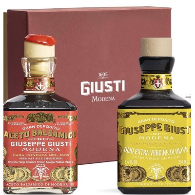 Aged Balsamic Vinegar of Modena and Extra Virgin Olive Oil