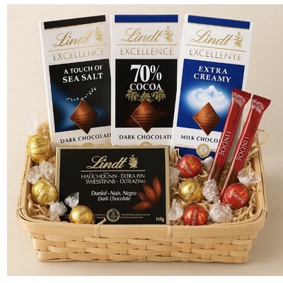 Lindt Chocolates Gift Basket
