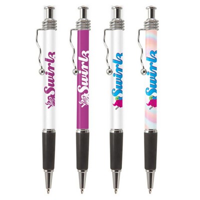 Jazz w/ Squiggle Pocket Clip (Digital Full Color Wrap) Pen