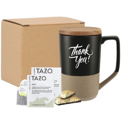 Tea & Cookie Mug w/Wood Lid