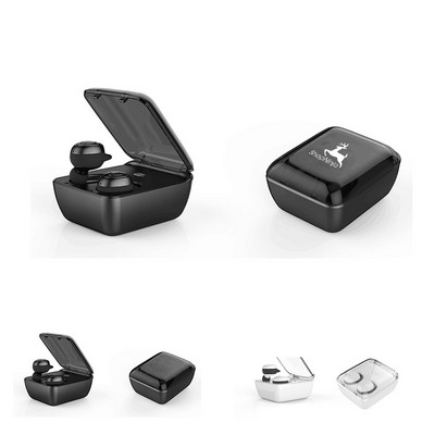 2" 1 Flat Cover Case Bluetooth Earbuds