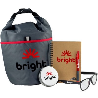 Productivity Kit with Stone Notebook, Blue Light Glasses & Stress Putty